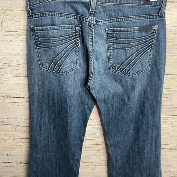 7 for all mankind dojo boot cut jeans size 27 - Picture 7 of 11